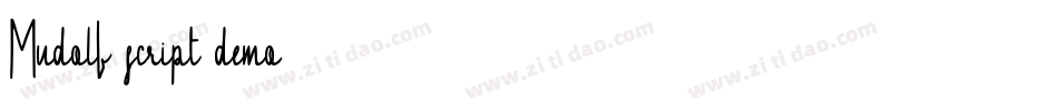 Mudolf script demo字体转换